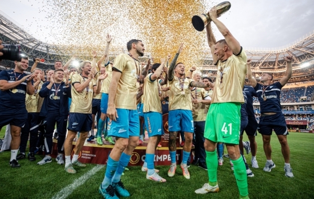 2021. aasta Venemaa superkarika võitja Peterburi Zenit. Foto: FK Zenit Twitter