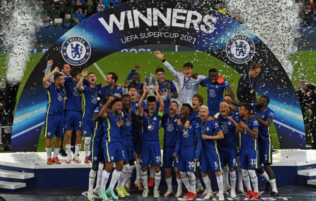 Chelsea sai järjekordse tiitli. Foto: Scanpix / Paul Ellis / AFP