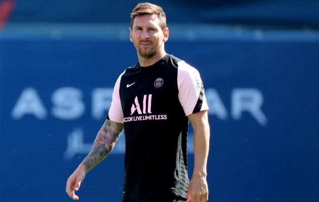 Lionel Messi uues treeningrüüs. Foto: Scanpix / Pascal Rossignol / Reuters
