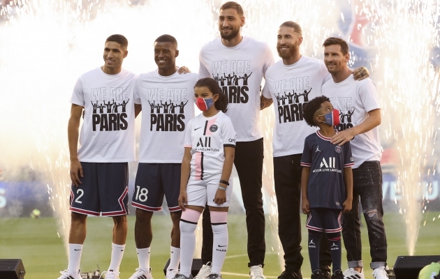 PSG uued mängijad. Foto: Scanpix / Jean Catuffe / ZUMA Press