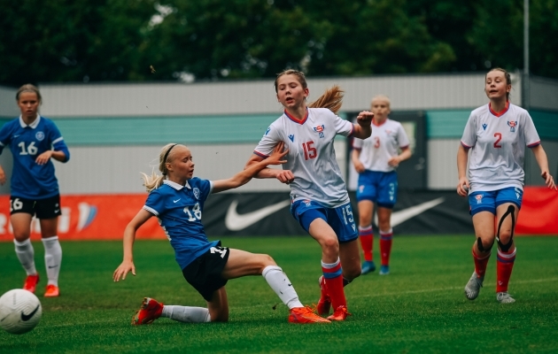 Neidude U15 koondis pidi tunnistama Fääri saarte paremust