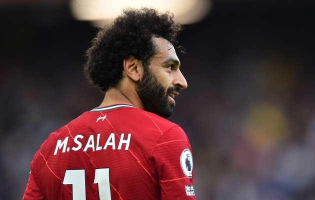Liverpooli r&uuml;ndaja Mohamed Salah. Foto: Scanpix / Reuters / Peter Powell