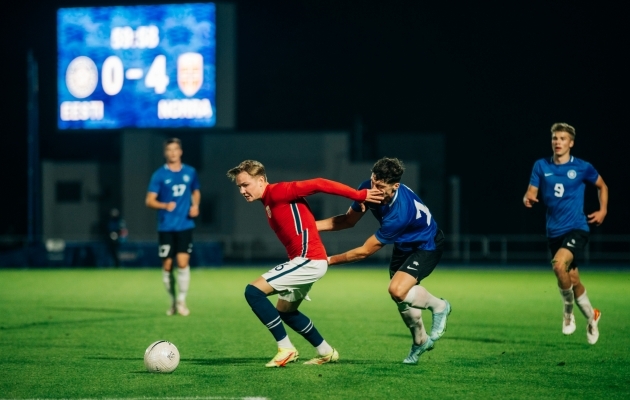 VAATA JÄRELE: U21 koondis lagunes Norra vastu tosina minutiga