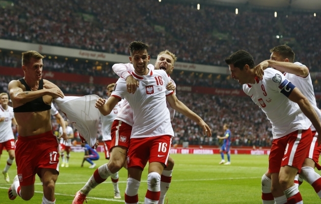 Poolal oli viimastel minutitel tähistamiseks põhjust. Foto: Scanpix / Kacper Pempel / Reuters