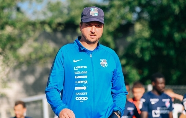 Paide Linnameeskonna peatreener Vjatšeslav Zahovaiko. Foto: Liisi Troska / jalgpall.ee