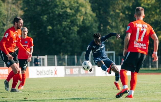 Hadji Drame tegi enim edukaid triblinguid. Foto: Liisi Troska / jalgpall.ee