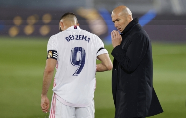 Karim Benzema ja Zinedine Zidane. Foto: Scanpix / imago images / Pressinphoto