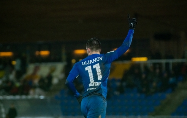 Vaprusele võiduvärava löönud Artur Uljanov on positsioonimuudatusest kasu lõiganud. Foto: Liisi Troska / jalgpall.ee