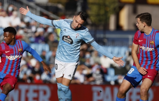 Iago Aspas alustas ning l&otilde;petas omade tagasituleku. Foto: Scanpix / Lavandeira jr / EPA