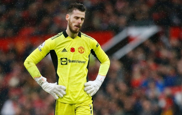 David de Gea Manchester Unitedi r&uuml;&uuml;s. Foto: Scanpix / Craig Brough / Reuters