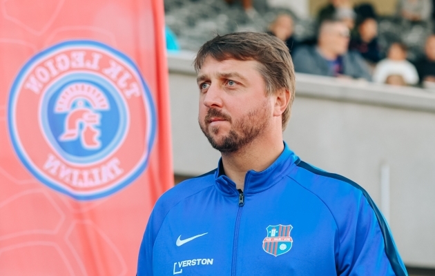 Paide Linnameeskonna peatreener Vjatšeslav Zahovaiko. Foto: Liisi Troska / jalgpall.ee