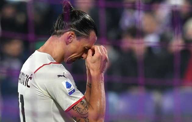 Ibrahimovic tassis Milani peaaegu rongi alt välja, aga Fiorentina neli väravat käis isegi temal üle jõu