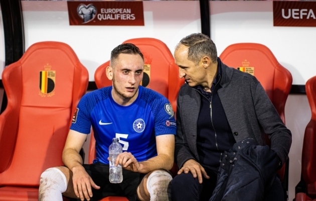 Vladislav Kreida j&auml;&auml;b koondisest eemale m&auml;nguminutite puudumise t&otilde;ttu. Foto: Jana Pipar / jalgpall.ee