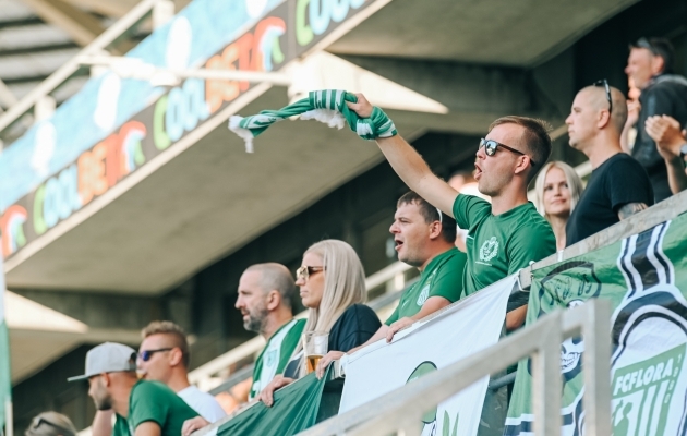 Mängijad hindasid kõige kõrgemalt FC Flora fännitoetust. Foto: Liisi Troska / jalgpall.ee