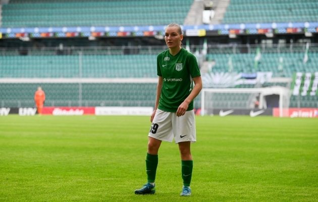 Lisette Tammik sõlmis FC Floraga uue lepingu. Foto: Liisi Troska / jalgpall.ee