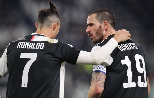 Ronaldo ja Bonucci olid 2020. aastal Juventuses meeskonnakaaslased. Foto: Scanpix / Jonathan Moscrop / Sportimage