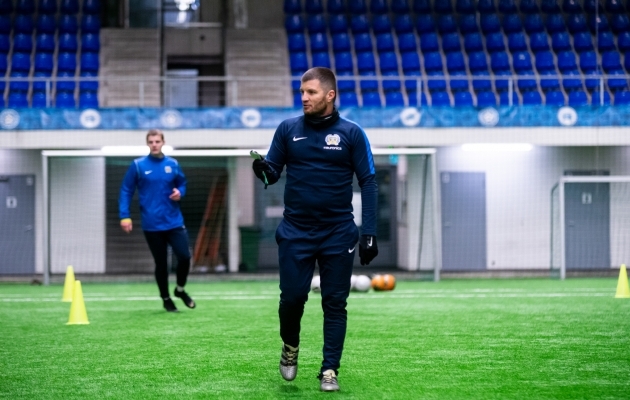 Kuressaare peatreener Roman Kožuhhovski. Foto: Liisi Troska / jalgpall.ee