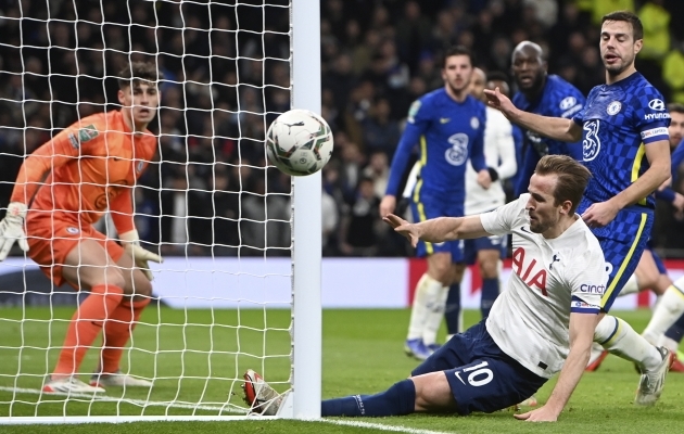 Viimati kohtusid Chelsea ja Tottenham omavahel liigakarika poolfinaalis, kui kahe mängu kokkuvõttes väljus võitjana Chelsea. Foto: Scanpix / Neil Hall / EPA