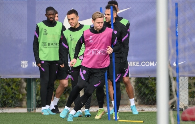 Barcelona jaoks on Euroopa liiga karika v&otilde;itmine t&auml;htis. Foto: Scanpix / Lluis Gene / AFP