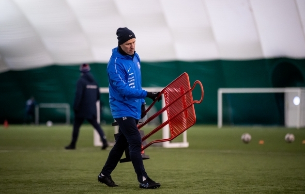 Paide peatreener Karel Voolaid. Foto: Liisi Troska / jalgpall.ee