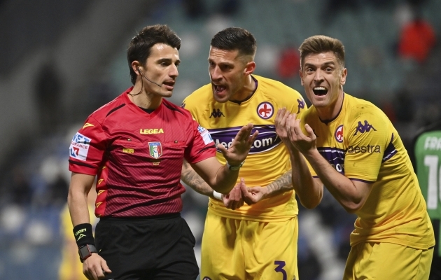 Sassuolo murdis kümnemehelise Fiorentina viimase puutega