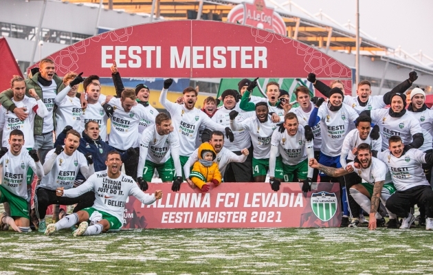 Mullu tuli Eesti meistriks Tallinna FCI Levadia. Kas t&auml;navu suudavad nad tiitlit kaitsta v&otilde;i sekkub keegi teine? Foto: Jana Pipar / jalgpall.ee