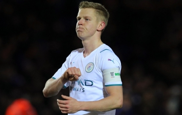 Manchester City ja Ukraina koondise &auml;&auml;rekaitsja Oleksandr Zint&scaron;enko. Foto: Scanpix / Reuters / Chris Radburn