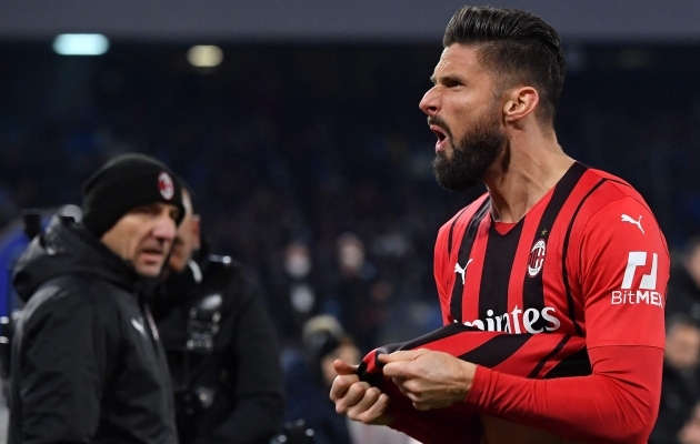 LOE JÄRELE: võika jalahaava saanud Giroud näitas Napolile koha kätte ja tõstis omad Serie A liidriks