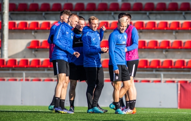 Galerii: Klavan naasis Eesti koondise treeningule, Sappinen ja Igonen puudusid