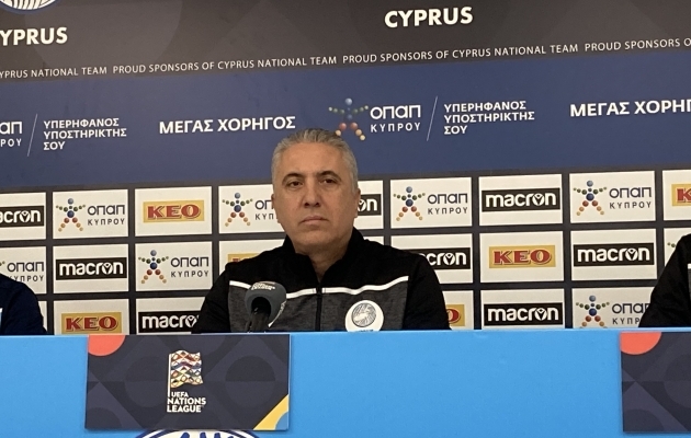 Küprose jalgpallikoondise peatreener Nikos Kostenoglou. Foto: Ott Järvela