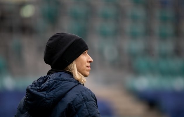 1:4 kaotus muutis Anastassia Morkovkina nõutuks. Foto: Liisi Troska / jalgpall.ee