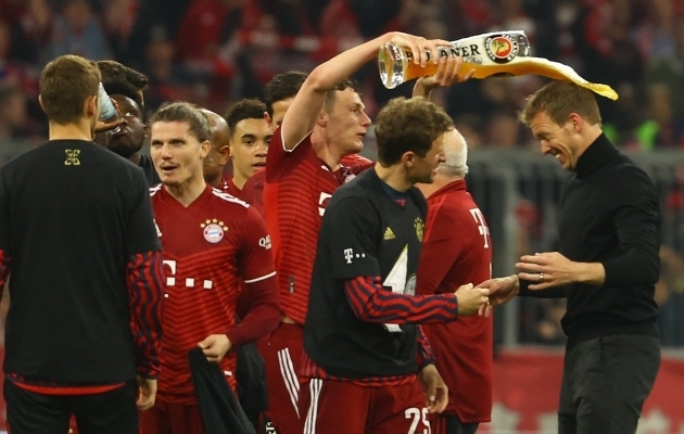 Müncheni Bayern võitis kümnendat aastat järjest Saksamaa meistritiitli. Foto: Scanpix / Kai Pfaffenbach / Reuters