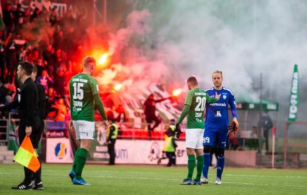 Premium liiga hooaja esimeses Tallinna derbis FC Florale 2:0 võit. Foto: Brit Maria Tael