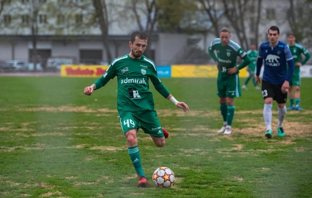 Zakaria Beglarišvili penaltipunktilt ei eksinud. Foto: Liisi Troska / jalgpall.ee