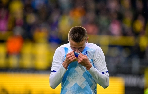 Vladislav Vanat lõi kaks väravat nii Borussia Dortmundi kui ka Zagrebi Dinamo võrku. Foto: Scanpix / Sascha Shuermann / AFP