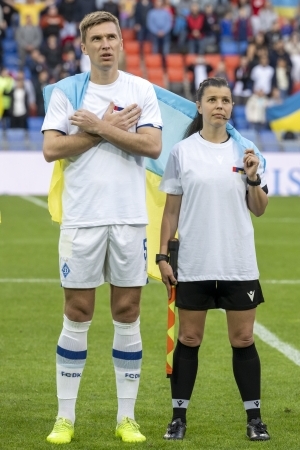 Serhii Sõdortšuk ja Marina Striletska. Foto: Scanpix / Georgios Kefalas / EPA