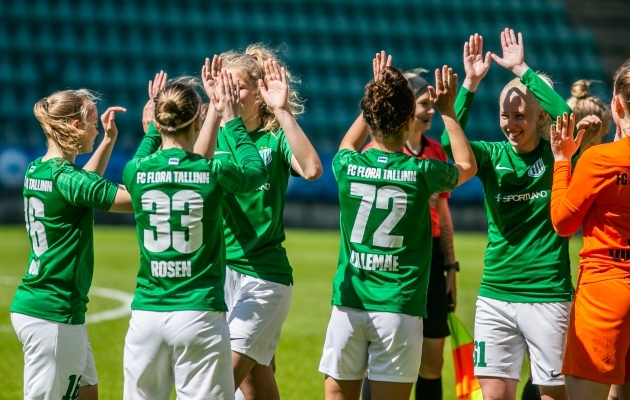 FC Flora naiskond tuli taas Eesti karikavõitjaks. Foto: Brit Maria Tael