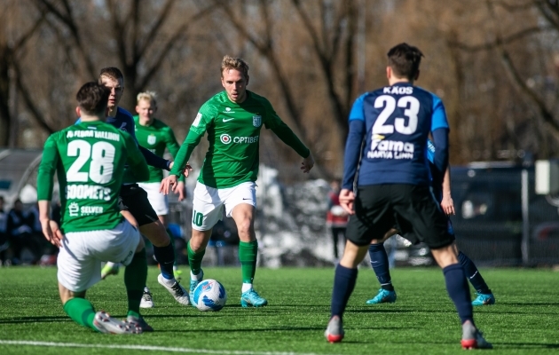 Mänguvooru lõpetavad JK Narva Trans ja Tallinna FC Flora. Foto: Brit Maria Tael