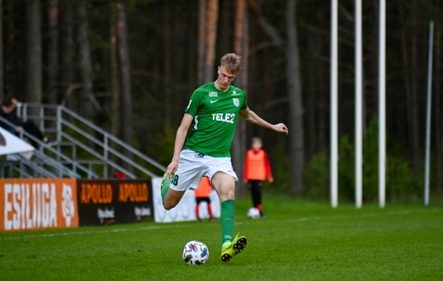 Andreas Kiivit lõi täna kolm väravat. Foto: Liisi Troska / jalgpall.ee (arhiiv)