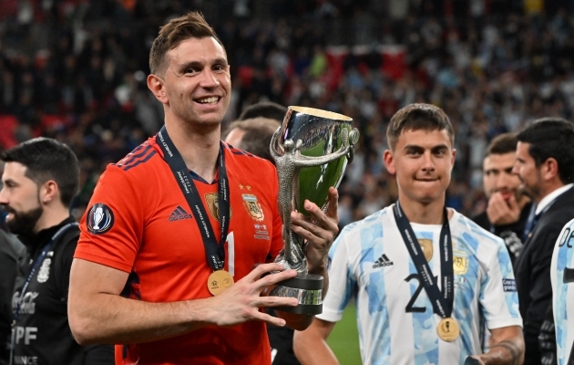 Emiliano Martinezi hinnangul on Argentina sügisese MM-i soosik. Foto: Scanpix / Cristiano Mazzi / Sport Press via Zuma Press
