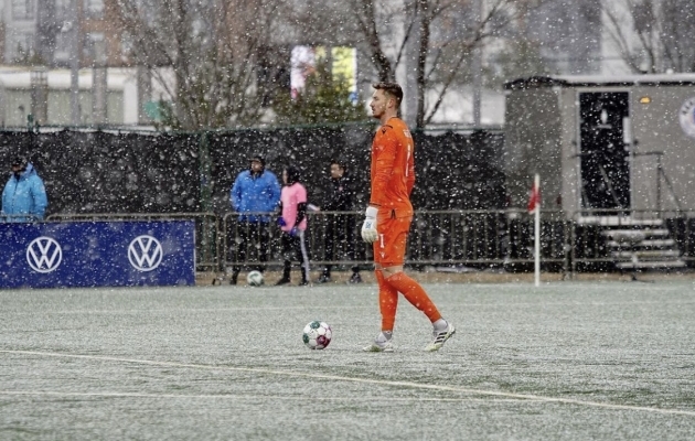 Kanada kõrgliigas enim tõrjeid teinud Vaikla: eesmärk on saada MLS-i klubi esivahiks
