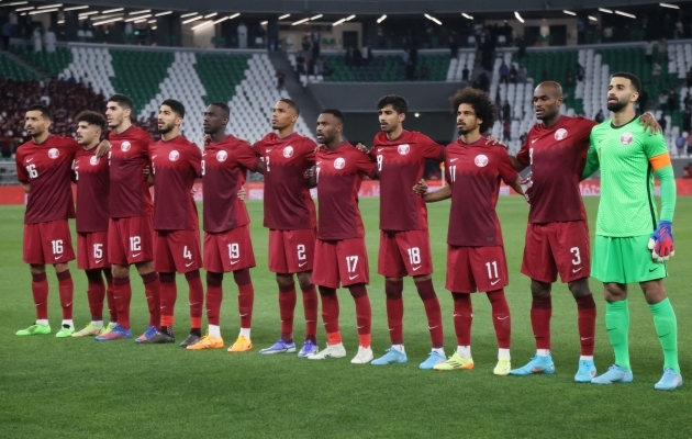 Katari jalgpallikoondis. Foto: Scanpix / Reuters / Ibraheem Al Omari