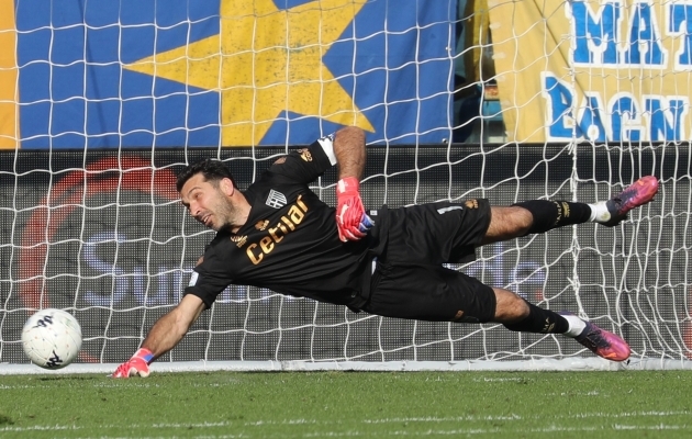 Gianluigi Buffon kaitseb Parma väravat ka sel hooajal. Foto: Scanpix / Luca Amedeo Bizzarri / LPS via ZUMA Press