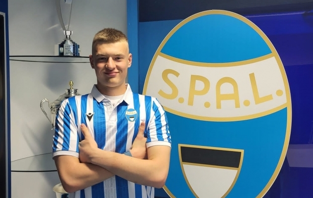Daniil Pareiko (17) jätkab karjääri Ferrara SPAL-i ridades. Foto: KSM Group