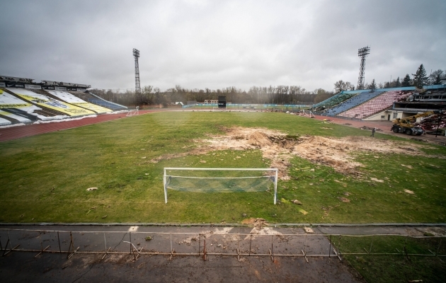 Kõik, mis Desna staadionist alles jäi. Foto: Scanpix / Nicola Marfisi / AGF / SIPA
