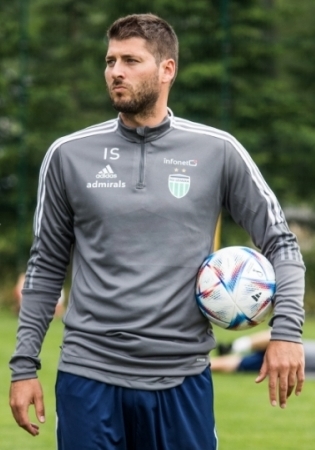 FCI Levadia peatreeneri kohuset&auml;itja Ivan Stojkovic. Foto: Katariina Peetson