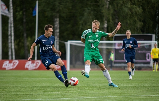 Siim Luts teenis Tallinna FCI Levadiaga mängides viis viga. Foto: Katariina Peetson