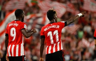 Vennad Williamsid tegid ajalugu ning Athletic Bilbao jättis tulega mängimisest hoolimata võidu koju