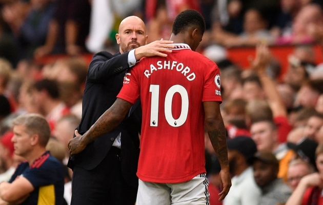 Marcus Rashford on Manchesteri derbi eel üks küsimärgi all olevatest Unitedi mängijatest. Foto: Scanpix / Oli Scarff / AFP