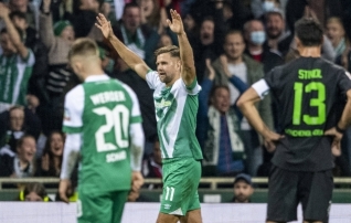Bundesliga parima väravaküti hiline hüpe andis Werderile võidu